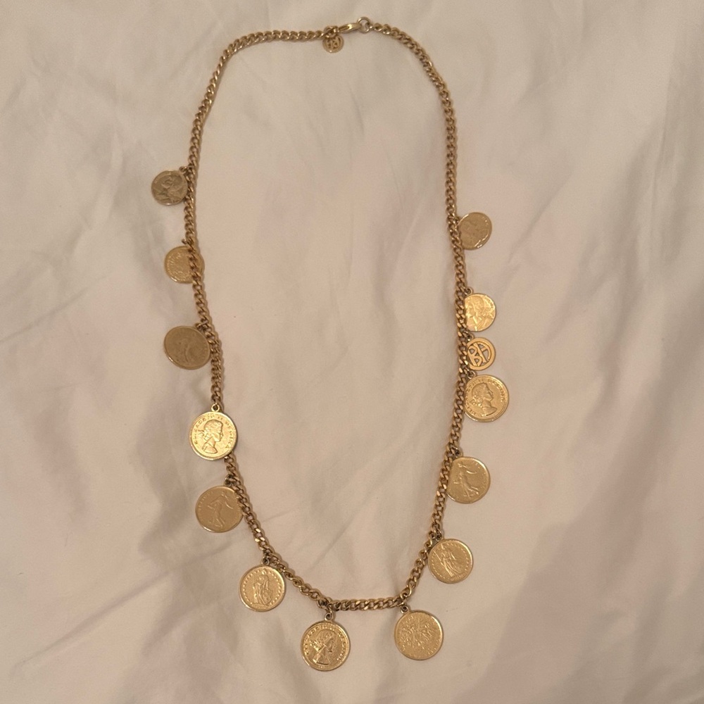 Ben-Amun Tanya Gold Coin Necklace